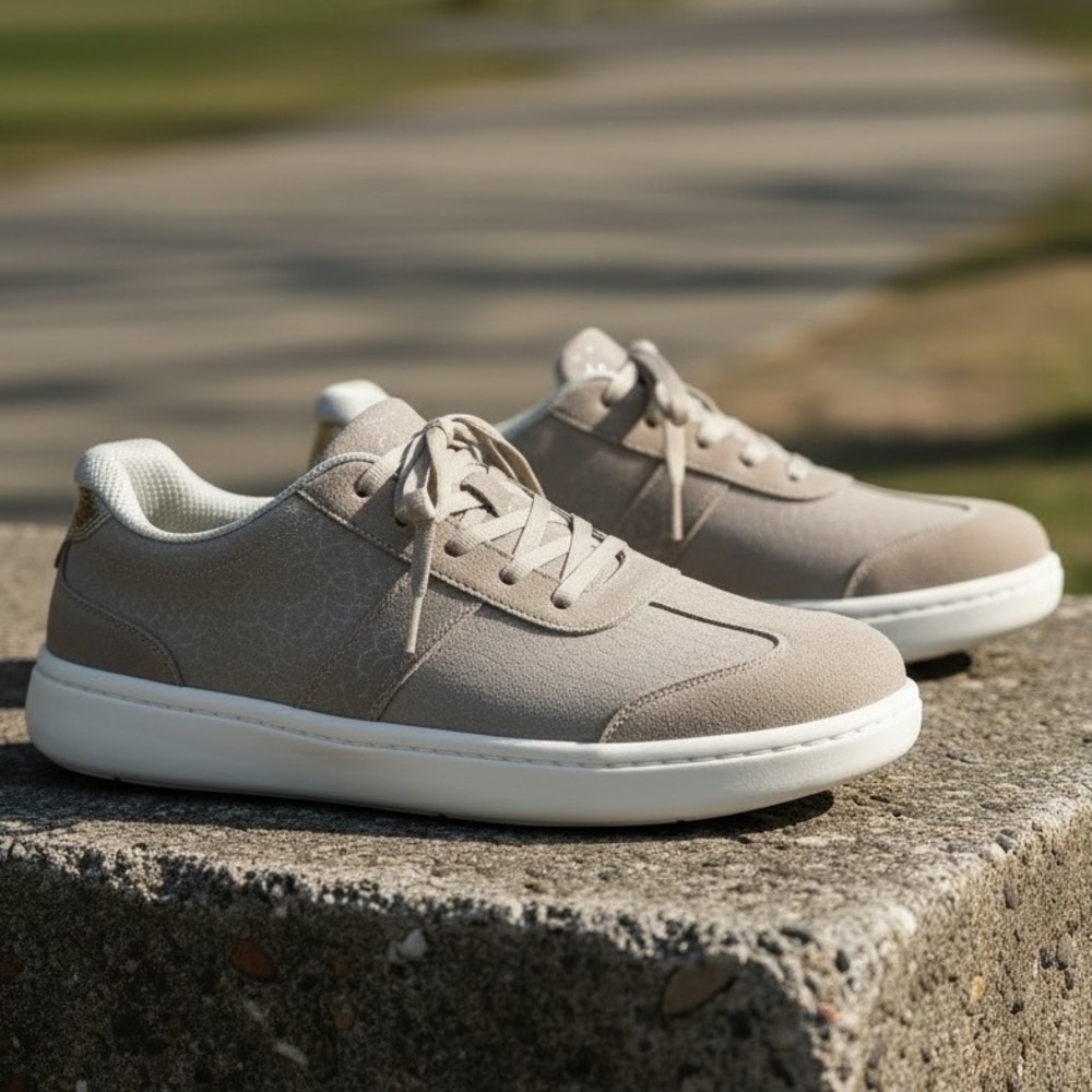Orthofeet Coral 71103 Women 11 D Wide Taupe Leather Orthopedic Walking Sneakers